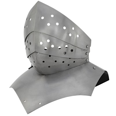 Medieval Shutter Gorget – Premium Neck Armor for LARP & Reenactments