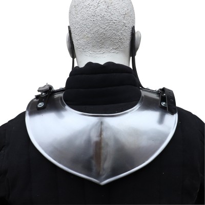 Dragon Hunter Steel Gorget – Adjustable Medieval Neck Armor