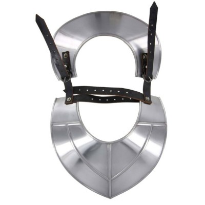 Medieval Siege Warfare Gorget – 18-Gauge Steel Neck Armor