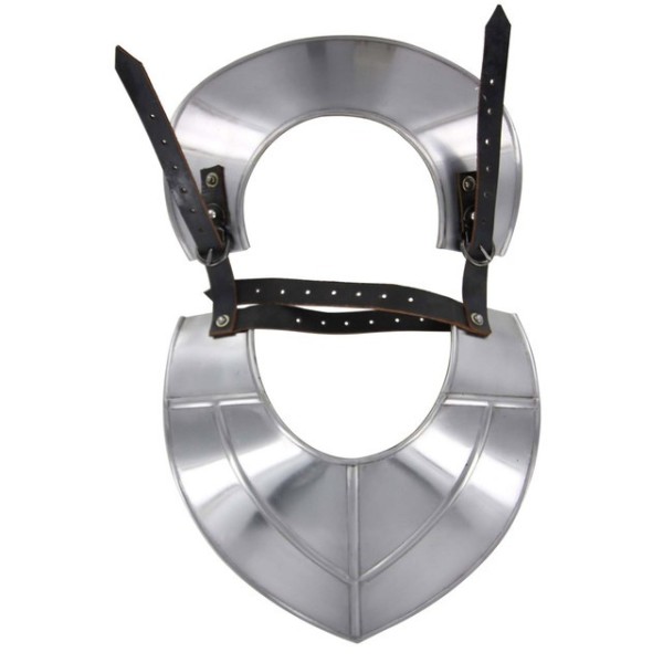 Medieval Siege Warfare Gorget – 18-Gauge Steel Armor