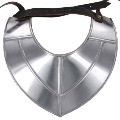 Medieval Siege Warfare Gorget – 18-Gauge Steel Neck Armor