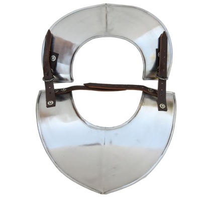 Austere Renaissance Army Gorget – 18-Gauge Steel Neck Armor