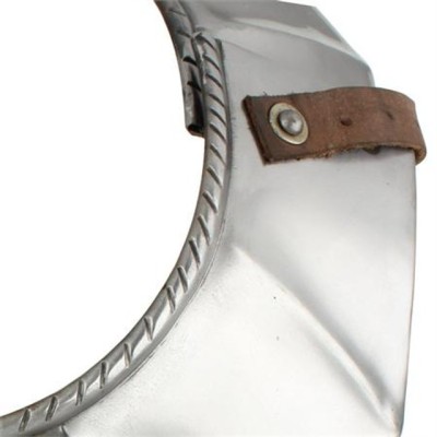 Medieval German Gothic Armor Gorget – 18-Gauge Steel Neck Protection