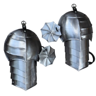 Thirst for War Medieval Pauldron & Rondel Set – Battle-Ready Armor