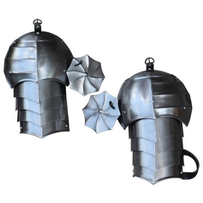 Thirst for War Medieval Pauldron & Rondel Set – Battle-Ready Armor