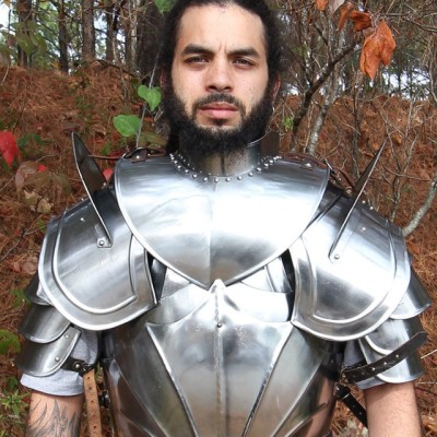 Royal Adversary 18G Pauldron Set – Steel Shoulder Armor