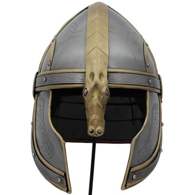 Éomer’s Fantasy Battle Helmet – 18-Gauge Steel & Brass Accents