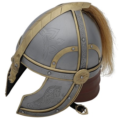 Éomer’s Fantasy Battle Helmet – 18-Gauge Steel & Brass Accents