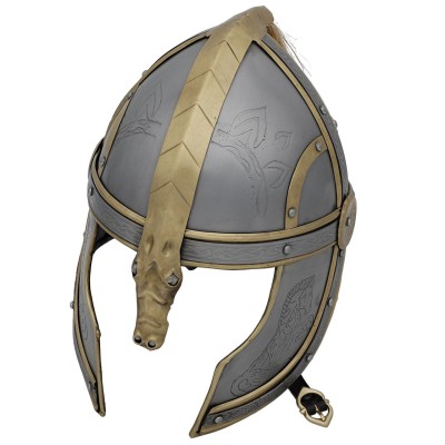 Éomer’s Fantasy Battle Helmet – 18-Gauge Steel & Brass Accents