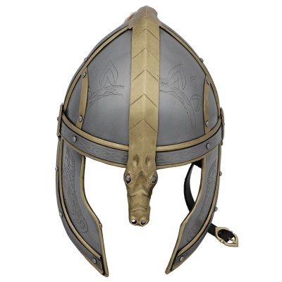 Éomer’s Fantasy Battle Helmet – 18-Gauge Steel & Brass Accents