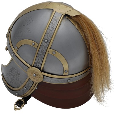 Éomer’s Fantasy Battle Helmet – 18-Gauge Steel & Brass Accents