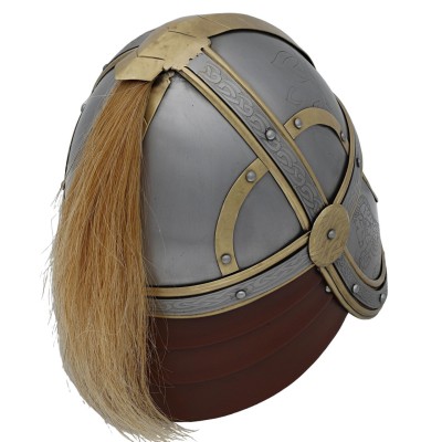 Éomer’s Fantasy Battle Helmet – 18-Gauge Steel & Brass Accents