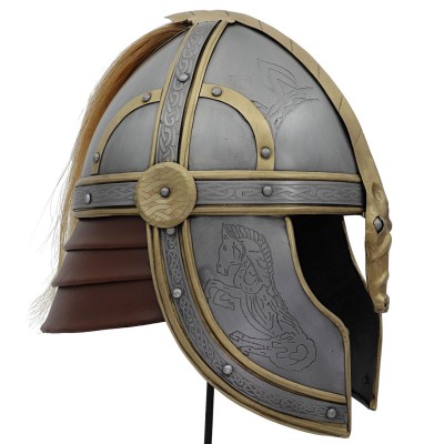 Éomer’s Fantasy Battle Helmet – 18-Gauge Steel & Brass Accents