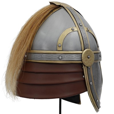 Éomer’s Fantasy Battle Helmet – 18-Gauge Steel & Brass Accents