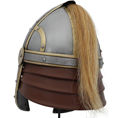 Éomer’s Fantasy Battle Helmet – 18-Gauge Steel & Brass Accents