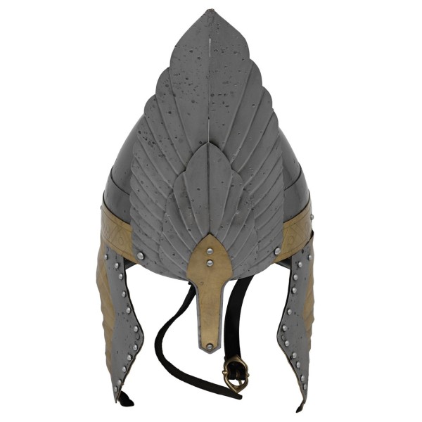 Classic Steel Knight's Helmet Armor - Medieval Design with Adjustable Fit and Padding