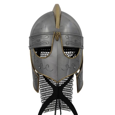 Knights Templar Barbuta Helmet – 16-Gauge Steel Medieval Armor