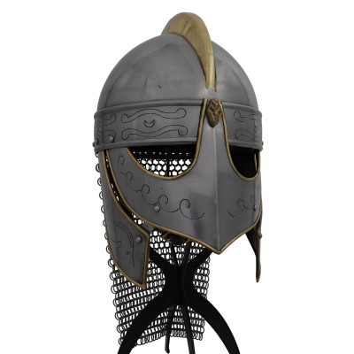 Knights Templar Barbuta Helmet – 16-Gauge Steel Medieval Armor