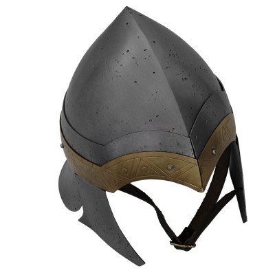 Norse Heritage Viking Battle Helmet – 18-Gauge Steel with Brass Accent