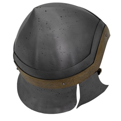 Norse Heritage Viking Battle Helmet – 18-Gauge Steel with Brass Accent