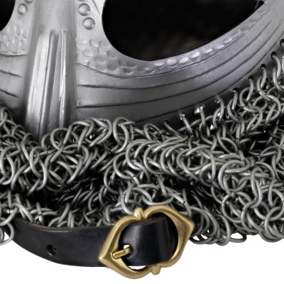 Slash Guard Viking Vendel Helmet – 16G Steel w/ Chainmail