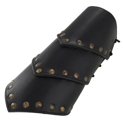 Handmade Leather Gladiator Bracers – Battle-Ready Arena Armor