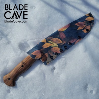 Handmade Raptor Bushcraft Knife – 80CrV2 Steel, Kydex Sheath