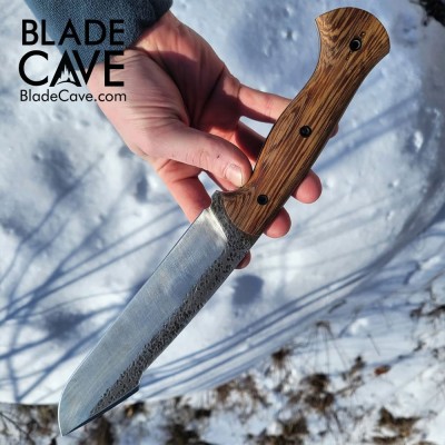 Handmade Raptor Bushcraft Knife – 80CrV2 Steel, Kydex Sheath