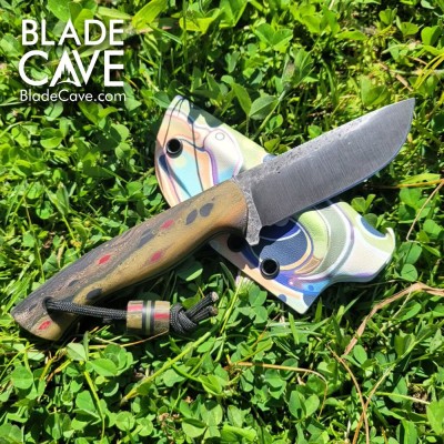 Handmade Bushcraft Knife with Kydex Sheath – Durable & Stylish