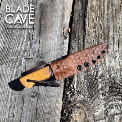 Bushcraft Puukko Knife – 80CrV2 Steel, Micarta Handle, Kydex Sheath