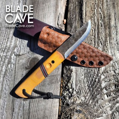 Bushcraft Puukko Knife – 80CrV2 Steel, Micarta Handle, Kydex Sheath