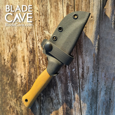 Scandi Grind AEB-L Stainless Steel Knife with Micarta Handle