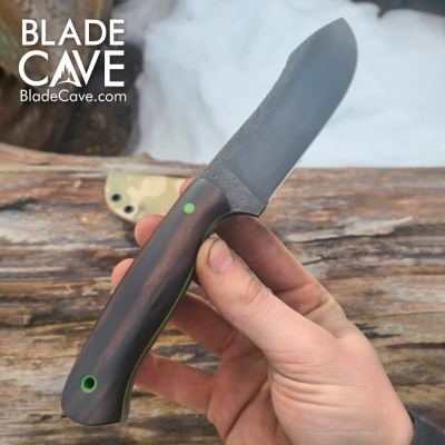 Large Nessmuk Knife with Hardwood Handle & Kydex Sheath