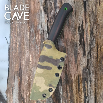 Large Nessmuk Knife with Hardwood Handle & Kydex Sheath