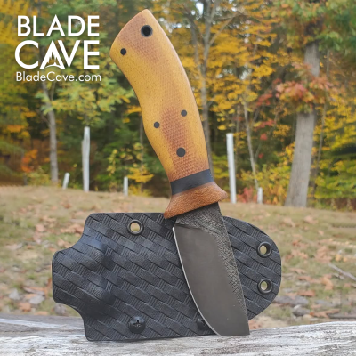 Bushcraft Knife – Reclaimed File Steel & Micarta Handle