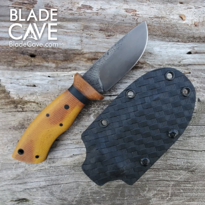 Bushcraft Knife – Reclaimed File Steel & Micarta Handle