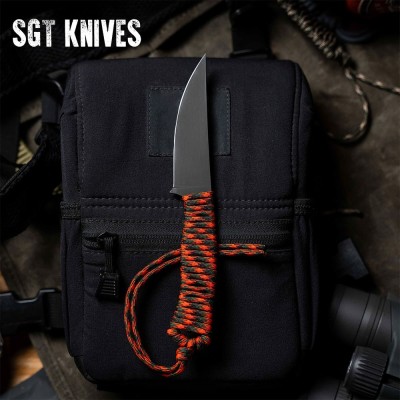 Speedgoat 2.0 Orange & Black | Full Tang Paracord Knife