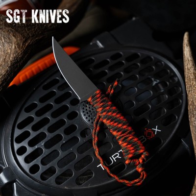 Speedgoat 2.0 Orange & Black | Full Tang Paracord Knife