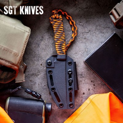 Speedgoat 2.0 Orange & Black | Full Tang Paracord Knife