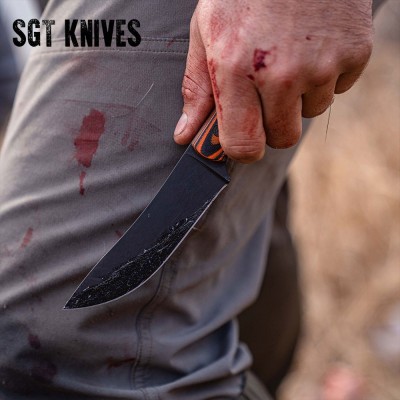 Stonewall Skinner Orange & Black | Full Tang Hunting Knife