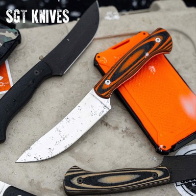 Magnacut Stonewall Skinner Orange & Black | Full Tang Hunting Knife