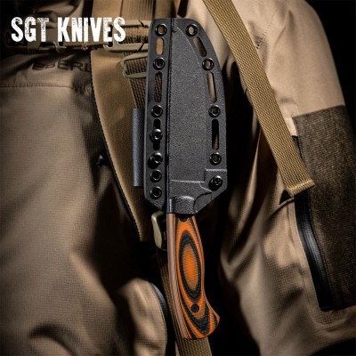 Super Cub Drop Point Hunter – Orange & Black | Ultimate Hunting Knife