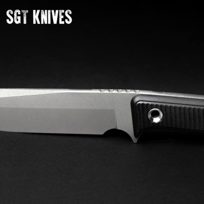 Rugged Survival Knife – Stonewashed Blade & Secure Sheath