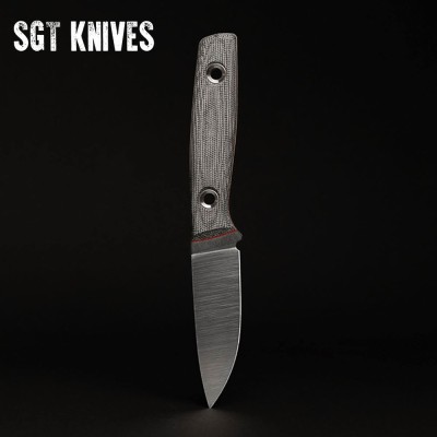 Compact Outdoor Knife – Satin Blade & Secure Sheath