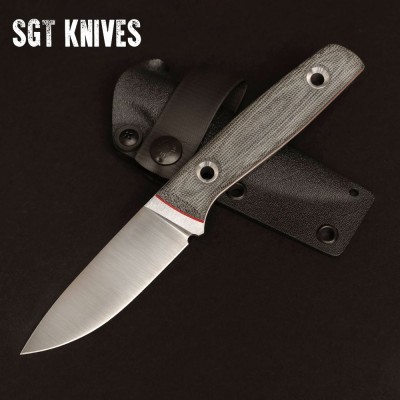 Compact Outdoor Knife – Satin Blade & Secure Sheath