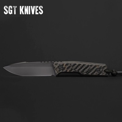 Premium Compact Knife – DLC Blade & Carbon Fiber Handle