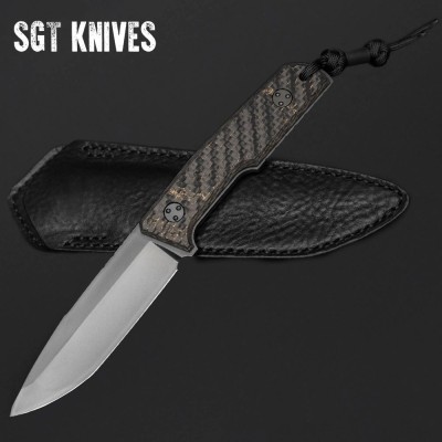 Premium Compact Knife – DLC Blade & Carbon Fiber Handle