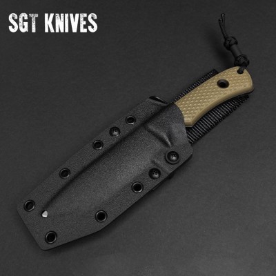 South Pole Dlc Knife – V4E Steel, Green G-10 Handle, Kydex Sheath