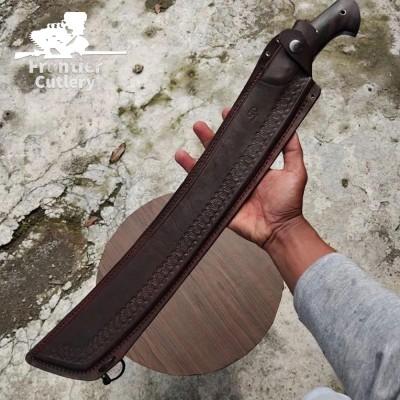 Handmade Ethnic Long Machete – Stainless Steel Blade & Rosewood Handle