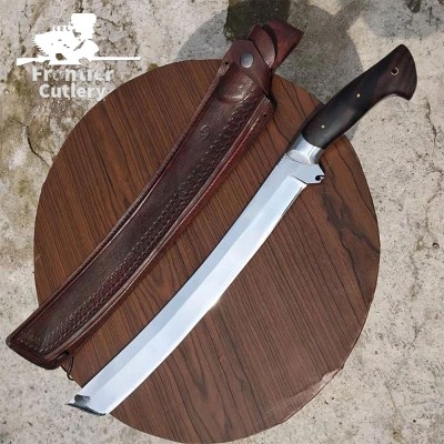 Handmade Ethnic Long Machete – Stainless Steel Blade & Rosewood Handle